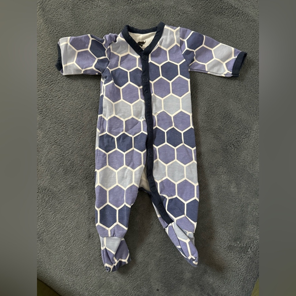 Hexagon Patterned Kids One Piece